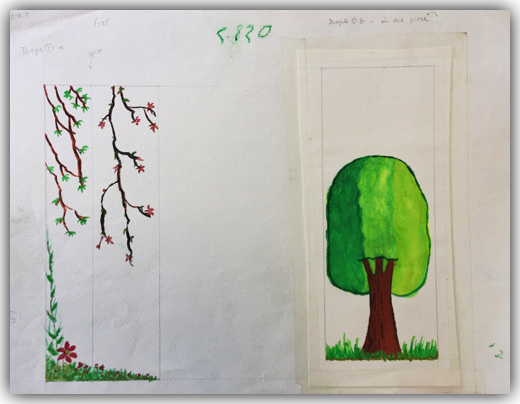 10. Ho Wai-On, ACIS & GALATEA
Branches/decor/tree on drape 
何蕙安《仙侶与巨人》垂簾的草木