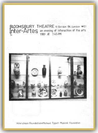 Inter Artes at
Bloomsbury Theatre London
The Living Tradition
& Other Works
Programme by Ho Wai-On