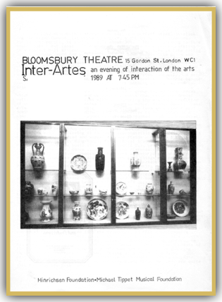 Inter Artes at
Bloomsbury Theatre London
The Living Tradition
& Other Works
Programme by Ho Wai-On Inter Artes at
Bloomsbury Theatre London
The Living Tradition
& Other Works
Programme by Ho Wai-On