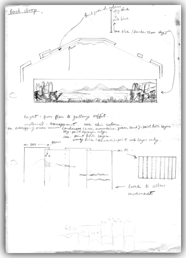 15. Ho Wai-On, ACIS & GALATEA
A sketch of stage components 
何蕙安《仙侶与巨人》各種舞台上的設計