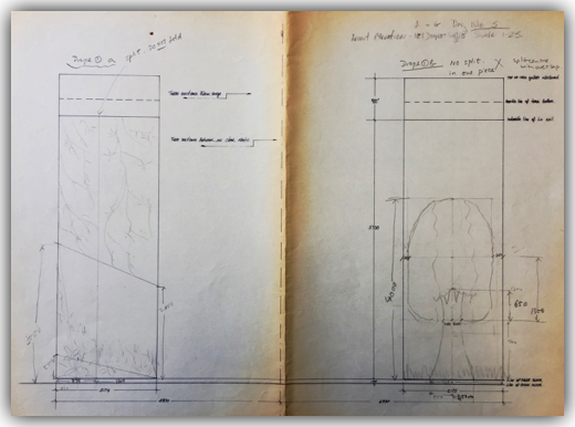 21. Ho Wai-On, ACIS & GALATEA
drape etc. measurements 
何蕙安《仙侶与巨人》長條垂幕